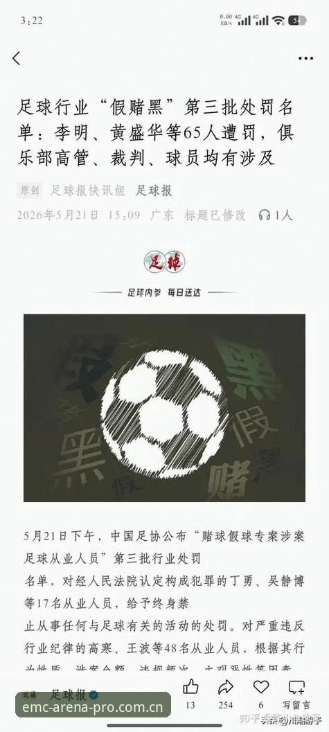 中国足协第三批禁足名单深度评测：易倍体育平台带你透视中国足球反腐风暴
